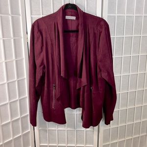 Bagatelle Woman’s Jacket Burgundy Color Size 2X New No Tags!